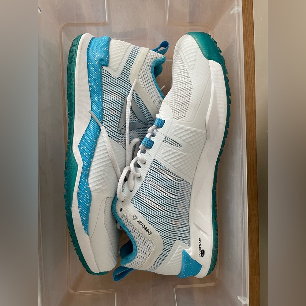Reebok JJ Watt White & Blue Training Sneakers Brand New without Box